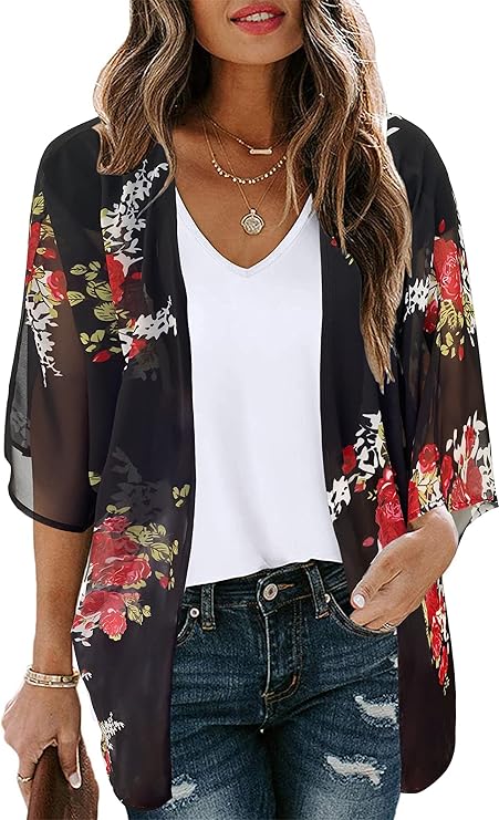 Women's Floral Print Puff Sleeve