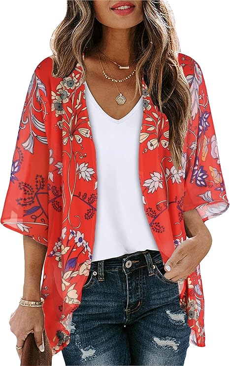 Women's Floral Print Puff Sleeve